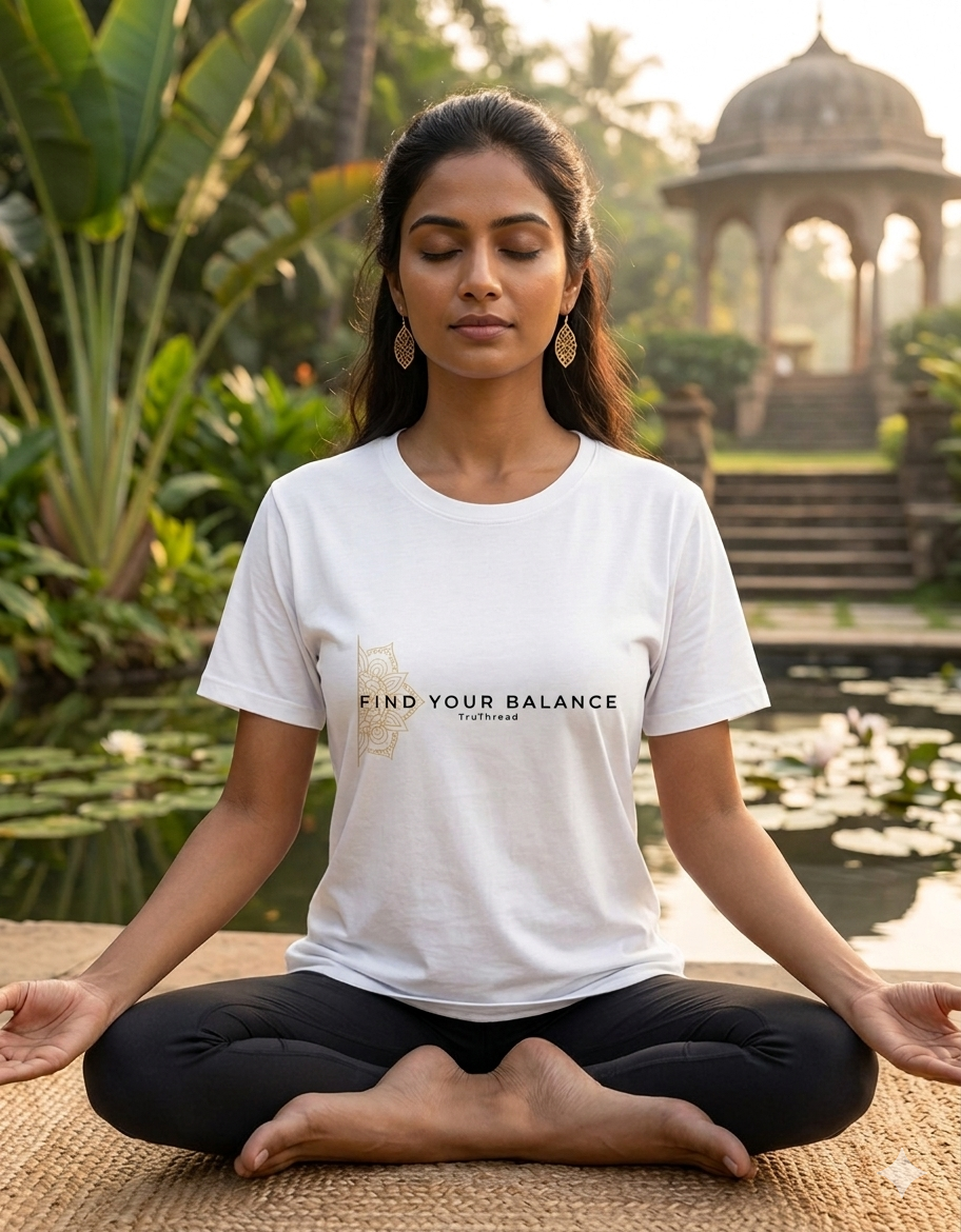 Truthread Find Your Balance Yoga Tee